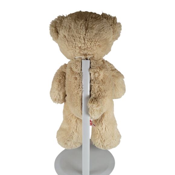 Plush Teddy Bear 14" Cream Tan Stuffed Animal Soft Toy 2015 Ty Inc Stuffy Plushy - Picture 3 of 13